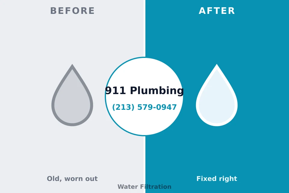Before and after: plumbing company Conyers, GA